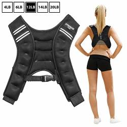 Synergee Weighted Vest Infinity Vest Workout Equipment - Body Cardio Walking Or Running Vest - 12LBS