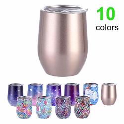 insulated wine tumbler with lid