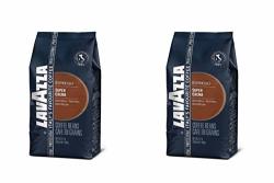 LAVAZZA Super Crema Whole Bean Coffee Blend Medium Espresso Roast 2.2-POUND Bag - 2 Pack
