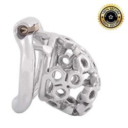 Ternence Ergonomic Design Stainless Steel Male Chastity Device Easy To Wear Male Cock Cage 40MM S Size