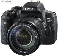 Canon Eos 750D 24 Megapixel Digital Camera With 18-135 Is Stm Lens Kit