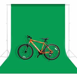 Mountdog 6.5FTX10FT Photography Backdrop Background Green Chromakey Muslin Background Screen For Photo Video Studio Stand Not Included