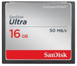 Sandisk Ultra 16GB Compact Flash Memory Card Speed Up To 50MB S Frustration-free Packaging- SDCFHS-016G-AFFP Label May Change