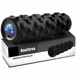 Rooftree-vibrating-muscle-foam-roller 4 Speed Electric Foam Rollers For Warm Up And Muscular Relaxation High Intensity Vibration Foam Rolling Massager With Rechargeable Function