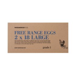 Free Range Large Chilled Eggs 2 X 18 Pk