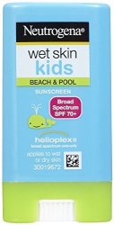 Neutrogena Spf 70 Plus Wet Skin Kids Suncreen Stick Broad Spectrum 0.47 Ounce - 2 Pack