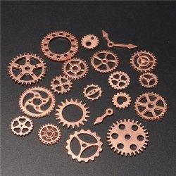 20pcs Vintage Steampunk Watch Clock Parts Gear Cogs Wheels Crafts Findings Lot