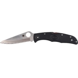 Spyderco Folding Knife - Endura 4 - Black - Serrated C10sbk