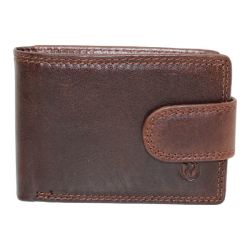 Slim Men's Genuine Leather Bi-fold Credit Card Wallet For 12 Card