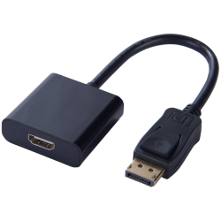 Display Port To HDMI Adapter - Black