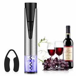 Electric Wine Bottle Opener Rechargeable Cordless Corkscrew Automatic Vacuum Pump And Wine Preserver With Foil Cutter Recharging Base Gift