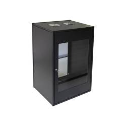RCT 4U Cabinet Wallmount 600W X 450D Glass Door 50KG Load