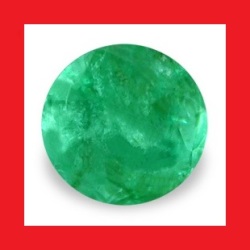 Natural Emerald - Rich Green Round Cut - 0.105cts
