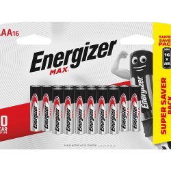 Energizer Battery Alkaline Aaa 16 Pck