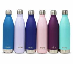 MIRA Stainless Steel Vacuum Insulated Water Bottle | Leak-proof Double  Walled Cola Shape Bottle | Keeps Drinks Cold for 24 hours & Hot for 12  hours 