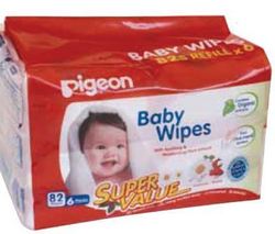 Pigeon - Baby Wipes 82's With Chamomile 6-in-1 Refill Pack
