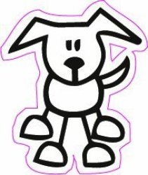 Build A Stick Family - Dog Decal 2.5 Free Shipping In The United States