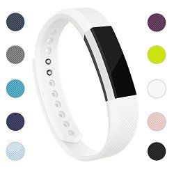 IGK Replacement Bands Compatible For Fitbit Alta And Fitbit Alta Hr Newest Adjustable Sport Strap Smartwatch Fitness Wristbands With Metal Clasp White Small