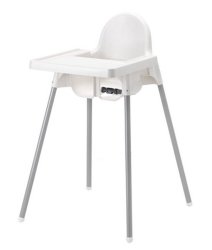 Baby Feeding Chair - White Antilop High Chair