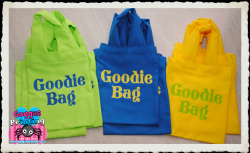 Material Kiddies Party Bags Personalized 5pc