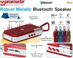 Promate Wee Robust Metallic Bluetooth Speaker - Gold