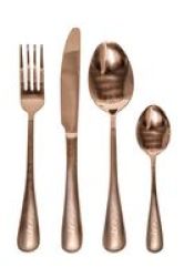 4 Piece Stainless Steel Cutlery Set Rose Gold