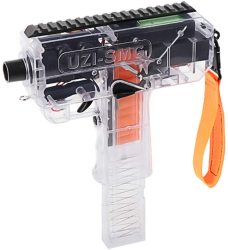 SMG Automatic Toy Gun Uzi - Auto Shooting War Game - Shoots Foam Bullets