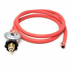 Gasone 2103 Gas One 6FT Propane Regulator Pol And Hose Clamp Style Kit For Lp lpg Most Lp lpg Gas Grill Heater And Fire Pit Table