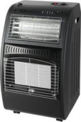Totai Roll-about Dual-gas Electric Heater Black