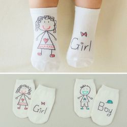 Baby Cotton Socks - Boys & Girls - No 7-9 Months