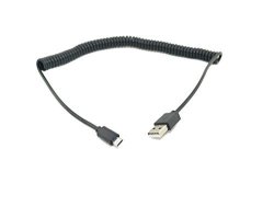 Super Power Supply Coiled Microusb Sync Charging Cable For Amazon Kindle Fire Kindle Fire HD 7" 8.9" Kindle Dx Kindle Touch Wifi And 3G