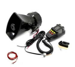 Car Siren Electronic Warning Alarm System With Microphone
