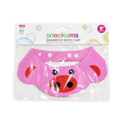 Snookums Shampoo Bath Cap - Pink Pig