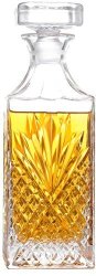 Palais Glassware 'connoisseur' Elegent Whiskey Decanter With Airtight Geometric Stopper 28 Ounce Artistic