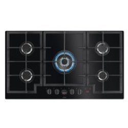 AEG HKB95450NB - 8000 Series Built-in Gas Hob With 5 Cooking Zones 90CM