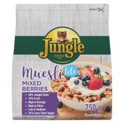 Jungle Muesli Mixed Berries Lite 750GR