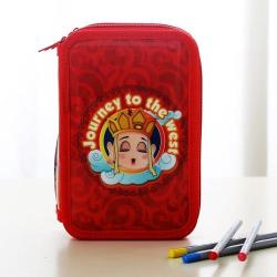 School Stationery Office Supply Creative Multi-layer Pen Pencil Case Bag Cartoon Tang Monk
