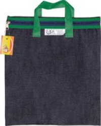 4KIDS - Denim - Library Book Bag With Handle Green