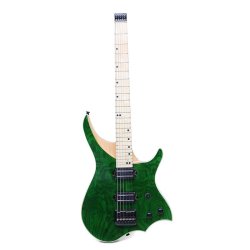 24 Fret Green Ash Wood Body Maple Neck Solid Flame Maple Fingerboard Electric G
