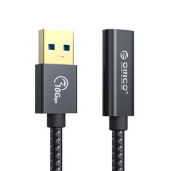 Orico USB3.1 Male To Type-c Female Braided Data Cable 1M Black