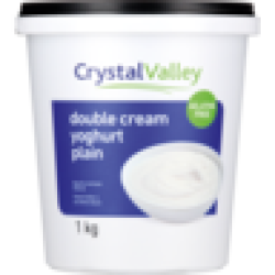 Crystal Valley Double Cream Plain Yoghurt 1KG