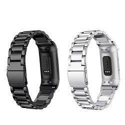 fitbit with stainless steel band