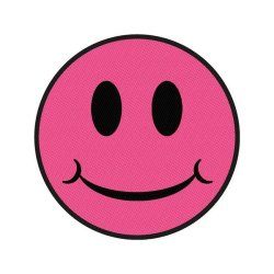 Pink Generic - Smiley Standard Patch Patches: Woven Sew On