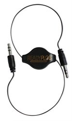 2FT Readyplug Retractable 3.5MM Audio Cable For Ultimate Ears Roll Bluetooth Speaker Line In aux Headphone M m 2.5 Feet