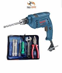 Tools Centre Bosch 10MM Drill Machine With Taparia Hand Tool Set.