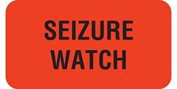 Seizure Watch V-AN443 Veterinary Office Labels Tabbies Original Brand Removable 7 8 X 1-1 2 Size 560 Labels roll. Red-seizure