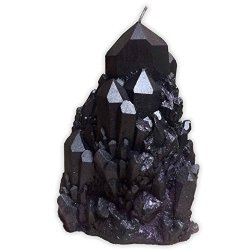 Abundance Quartz Crystal Candle In Smokey Quartz Black