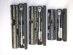 Pittsburgh Pro Reversible Click Type Torque Wrench Sizes 1 4-inch 3 8-inch 1 2-inch Set Of 3
