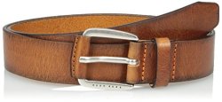 Boss Orange Men's Jago Italian Leather Belt Medium Brown 80 Eu