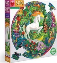 Unicorn Garden Round Puzzle 500 Piece
